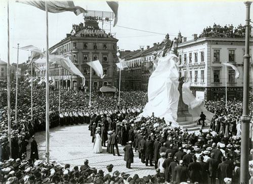 Inauguration of statue of Karl IX in 1904