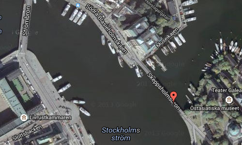 Skeppsholmsbron in Stockholm Maps2