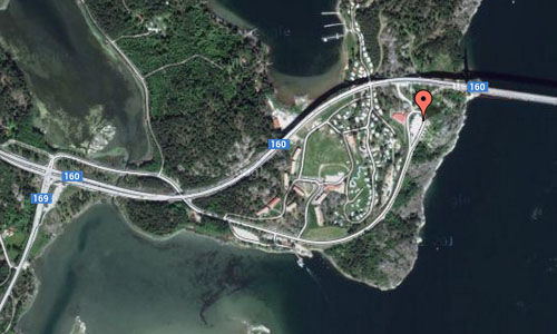 Tjörn bridge on Tjörn Maps