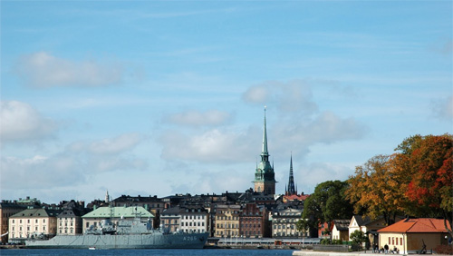 2016 - View from Kastellholmen with Gamla Stan and Skeppsholmen in Stockholm.