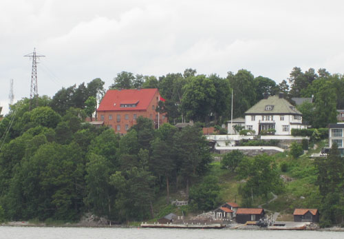 2013 - Roskullsvägen on Lidingö seen from the water (own photo)