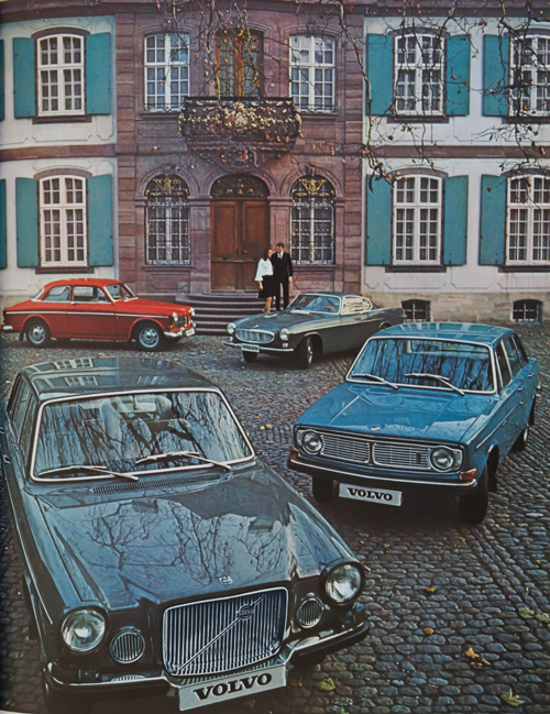 1969 - Volvo Amazon,  P1800, 144 and 164 in Basel (Automobil Revue 1969 - Volvo Ad)
