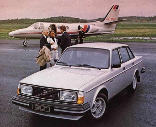 1980 - Volvo 244 GLT at Göteborg City Airport or Säve Flygplats
