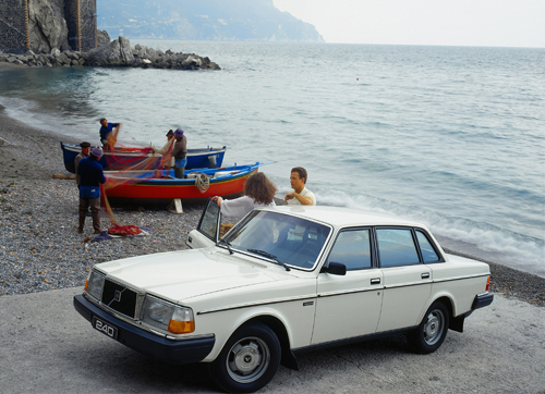 1984 - Volvo 240 GL at Atrani Beach in Atrani on Amalfi Coast, Italy