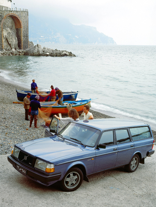 1984 - Volvo 240 Turbo at Atrani Beach in Atrani on Amalfi Coast, Italy