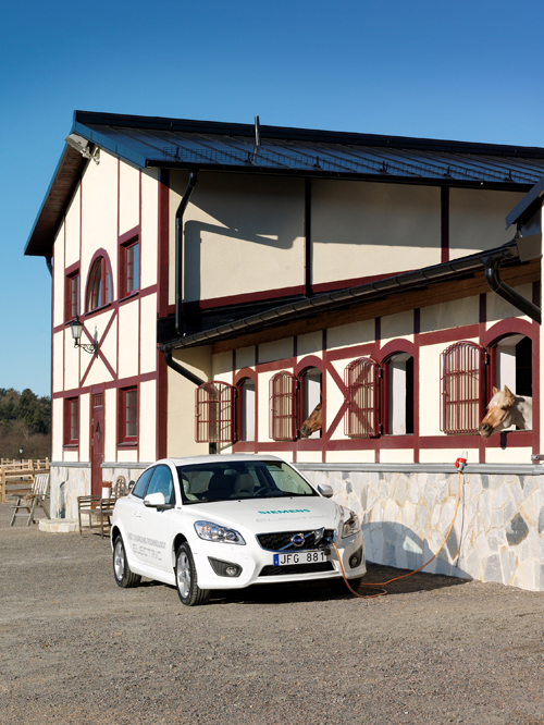 2013 - Volvo C30 Electric Generation II somewhere at stables in Halland?