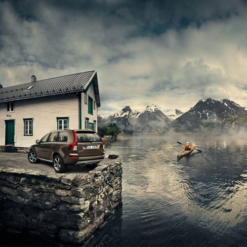 2012 - Volvo XC90 in a beautiful spot, must be Norway, but where...?