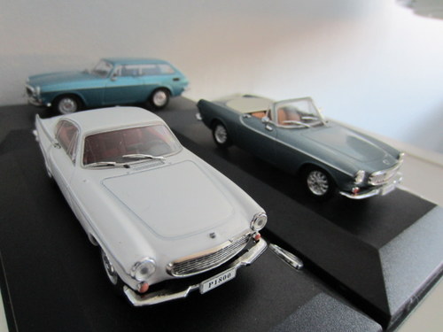 The three P1800s from the Volvo Collection 