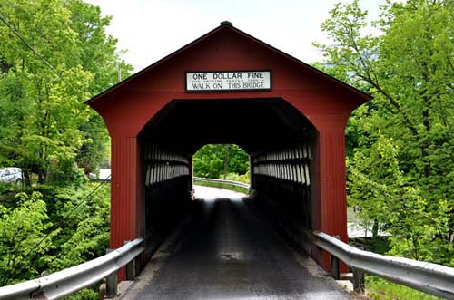 2013 - Chiselville Bridge on Sunderland HI Road in Arlington, Vermont USA