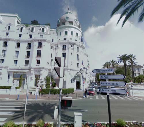 2013 - Hôtel Le Negresco on Promenade des Anglais in Nice France (Google Streetview)