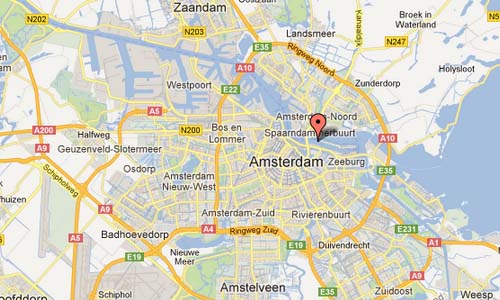 Javakade Amsterdam The Netherlands Map