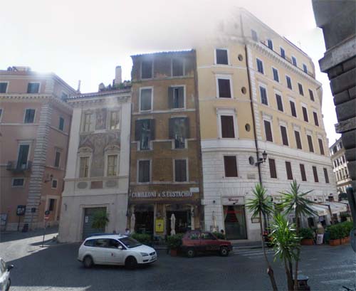 2013 - Piazza di Sant'Eustachio in Roma in  Italy (Google Streetview)
