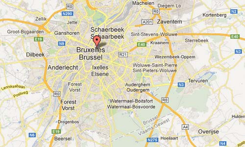 Rogiertunnel Brussel Map