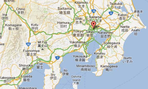 Tokyo Stock Exchange Map