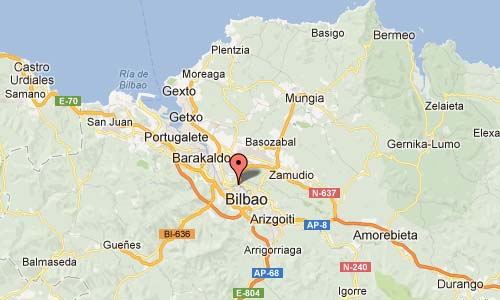 Universidades Hiribidea Bilbao Map