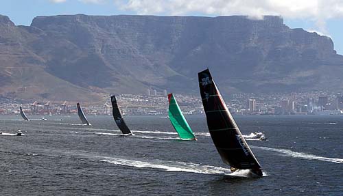 201 - Volvo Ocean Race 2010-2011 leaves Cape Town