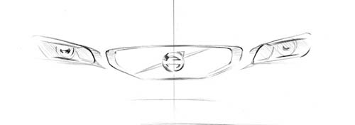 2014 Volvo S60 design study sketch by Peter Reuterberg 