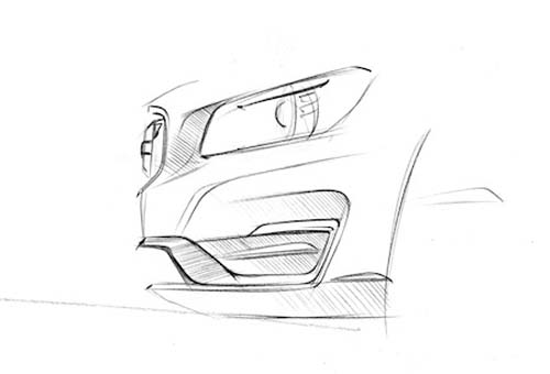 2014 Volvo S60 design study sketch by Peter Reuterberg 