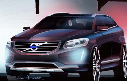 2014 Volvo XC60 design study sketch by Steve Potter