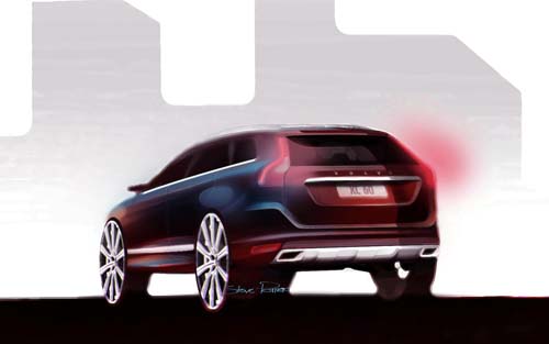 2014 Volvo XC60 design study sketch by Steve Potter