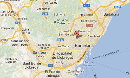Arsenal Mixto in Barcelona Map