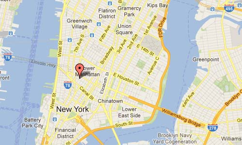 Cafe Novecento - Diva - 341 West Broadway New York USA Map