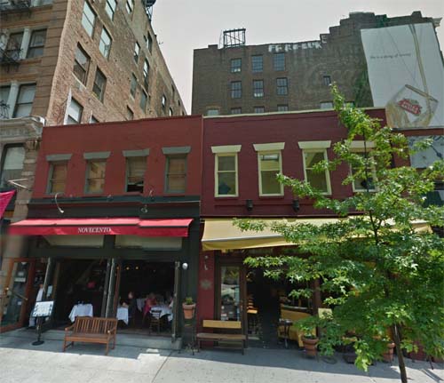 2013 - Cafe Novecento & Diva on 341 West Broadway in  New York USA (Google Streetview)