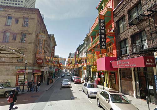 2013 - Grant Avenue in Chinatown, San Francisco, USA (Google Streetview)