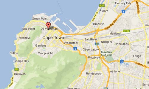 Hudson St in Cape Town - SA Map