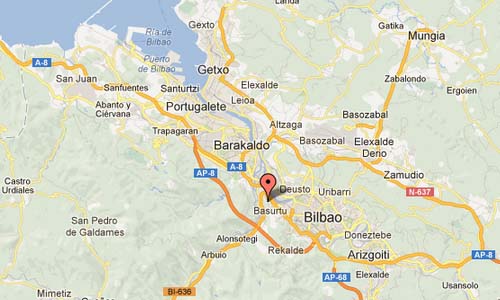 Kobetabidea Bidea in Bilbao - ES Map