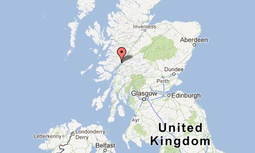 Corran Scotland UK Map