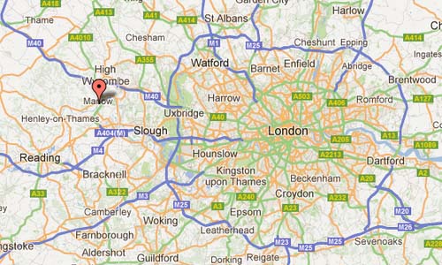 Marlow UK Map