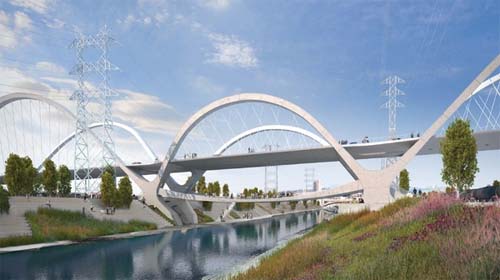 New Sixt Street Bridge LA USA