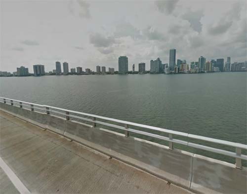 2013 - Rickenbacker Causeway in Miami FL USA (Google Streetview)