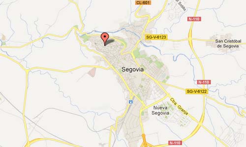 Segovia Spain Map