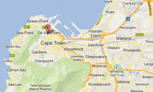 Capetown Hudson st map