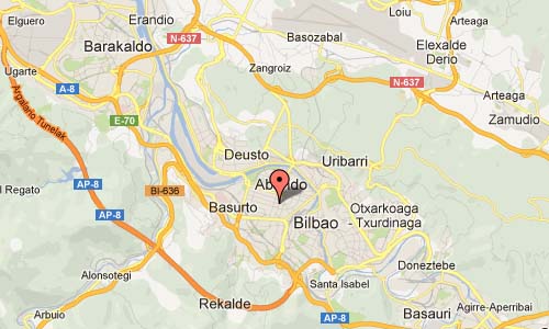 Osakidetza in Bilbao Map