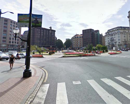 2013 - Plaza Moyua in Bilbao Spain (Google Streetview)