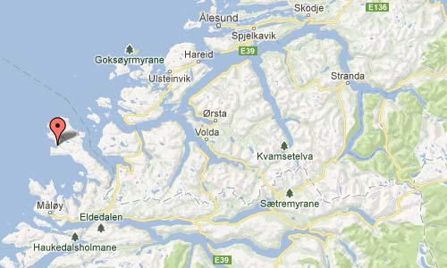 Hoddevika in Selje Map2