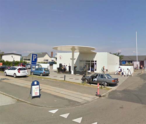 2013 - Skovshoved Tankstation at Kystvejen in Charlottenlund, north of Copenhagen in Denmark (Google Streetview)