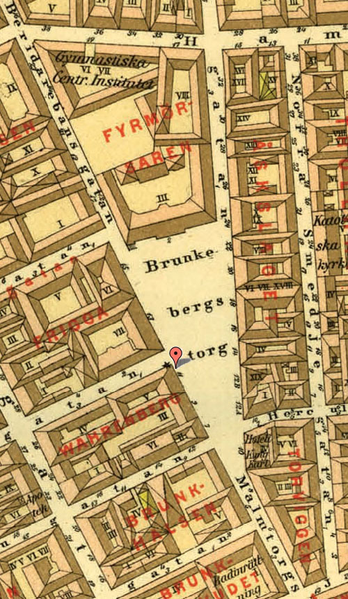 1885 - Brunkebergstorg in Stockholm (Stockholmskällan.se)