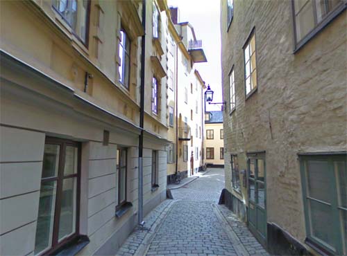 2013 - Tyska skolgränd in Stockholm (Google Streetview)