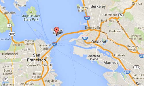 Treasure Island Road in San Francisco Map