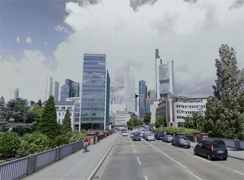 2013 - Untermainbrücke in Frankfurt Germany (Google Streetview)