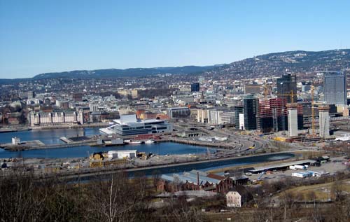 2013 - View from Ekeberg Restaurant on Oslo - Norway