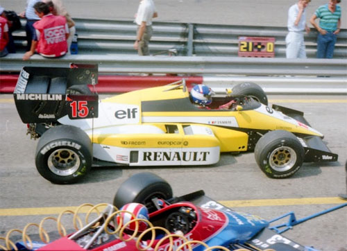 Patrick Tambay with Renault RE50