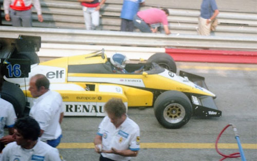 Derek Warwick with Renault RE50