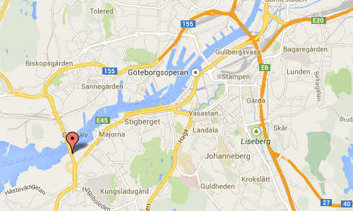 Lundbyleden Göteborg map