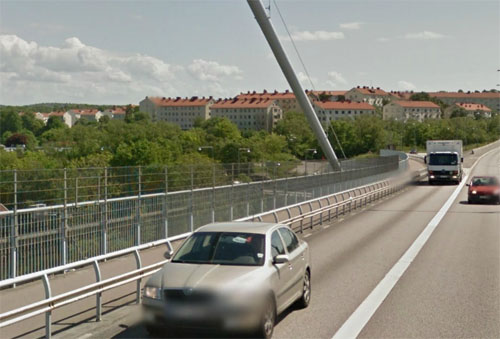 2013 - Lundbyleden on Älvsborgsbron in Göteborg (google Streetview)