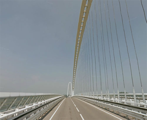 2013 - Calatrava bridge in Reggio Emilia, Italy (Google Streetview)